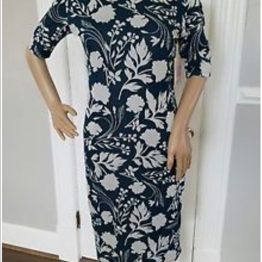 Beautiful Teal & White Floral Julia